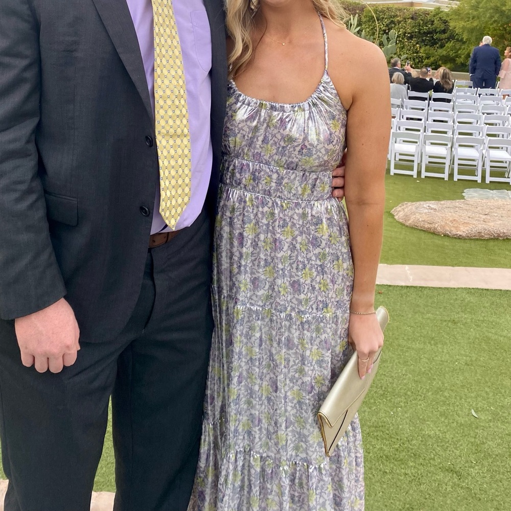 Derek Lam 10 Crosby
Athena Coated Floral Halter Maxi Dress